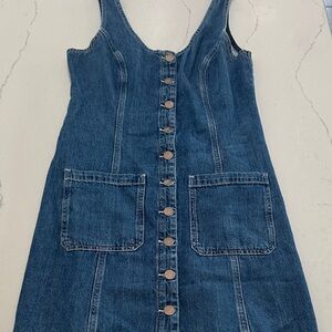 Marine Layer Blue Denim Midi Dress